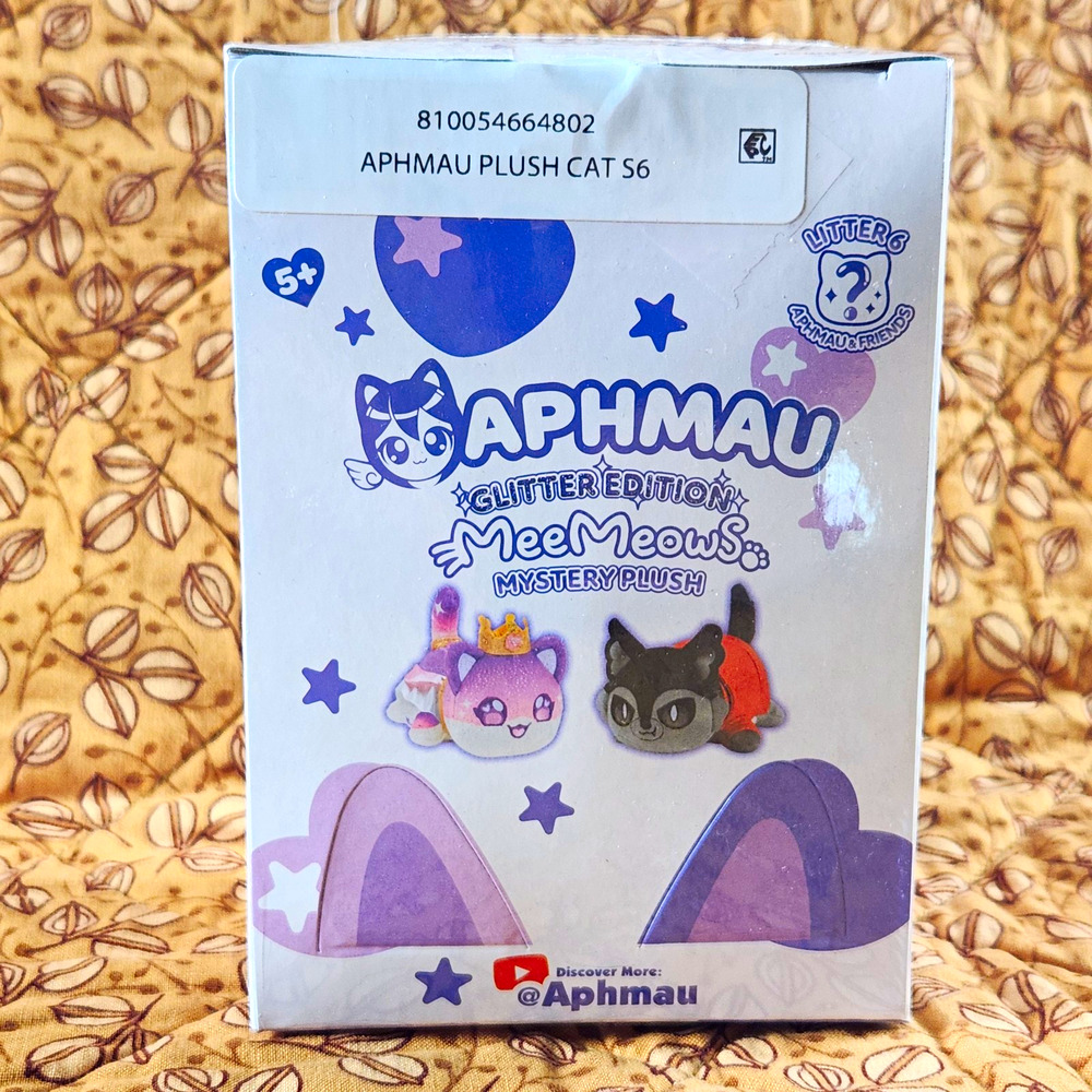 Aphmau Glitter Edition MeeMeows Mystery Blind Box Cat Plush 6in MPN 6026 New